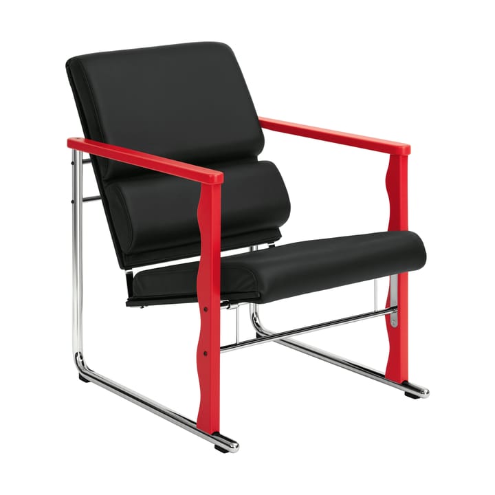 Experiment 503 lounge-nojatuoli - Red-black leather - Hem
