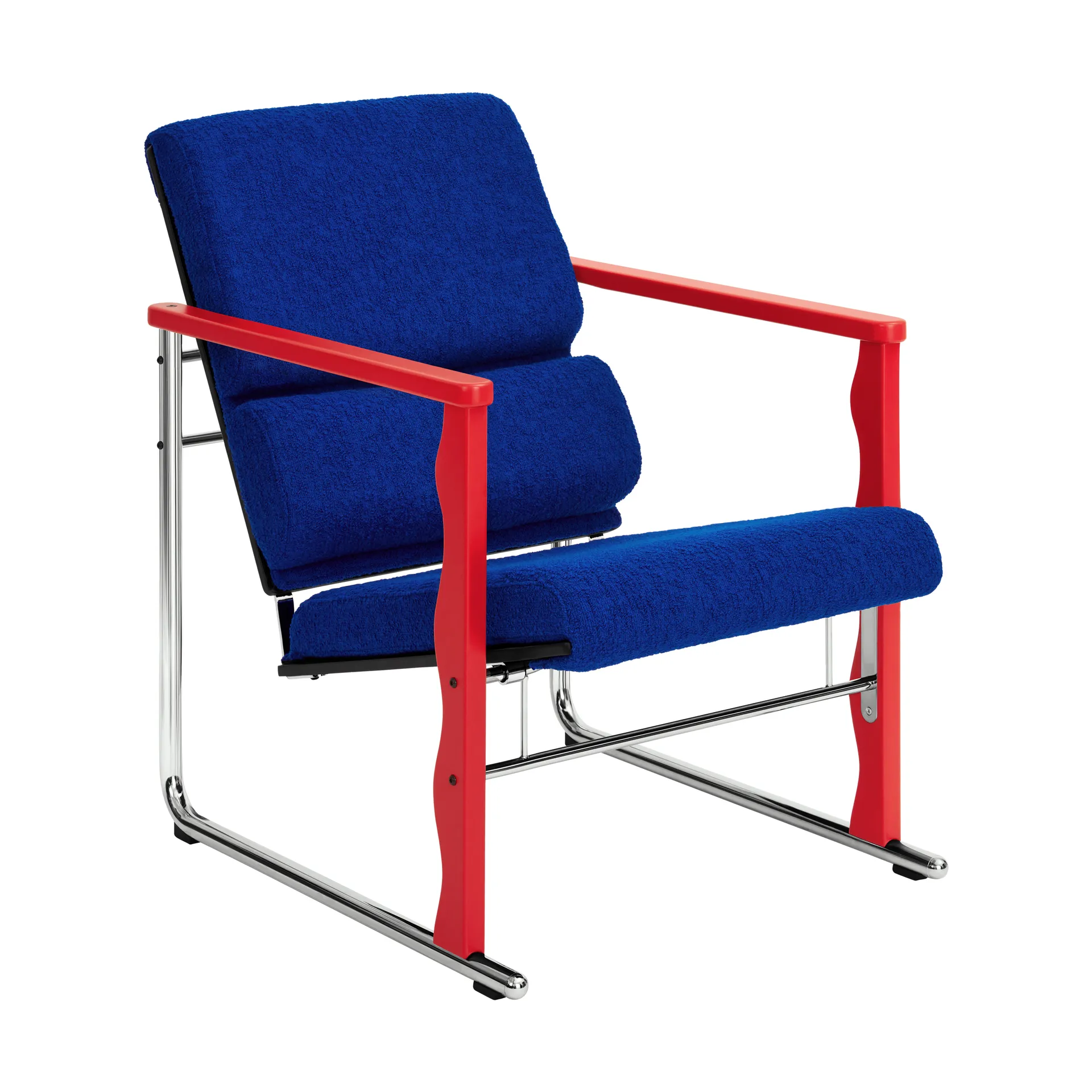 Experiment 503 lounge-nojatuoli, Red-ultramarine Hem