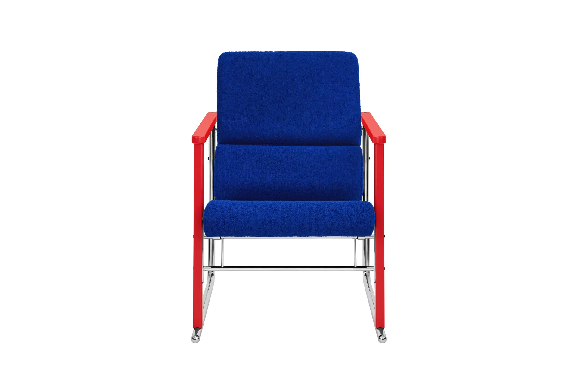 Experiment 503 lounge-nojatuoli, Red-ultramarine Hem