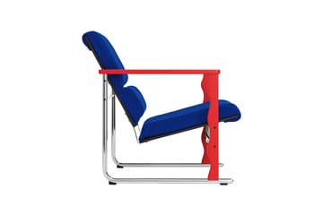 Experiment 503 lounge-nojatuoli - Red-ultramarine - Hem