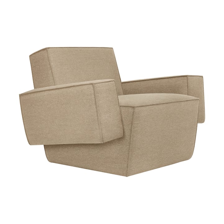 Hunk lounge-nojatuoli käsinojallinen, Beige Hem