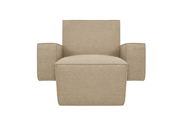 Hunk lounge-nojatuoli käsinojallinen - Beige - Hem