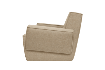Hunk lounge-nojatuoli käsinojallinen - Beige - Hem