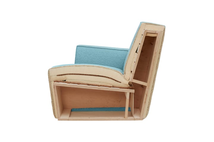 Hunk lounge-nojatuoli käsinojallinen, Beige Hem