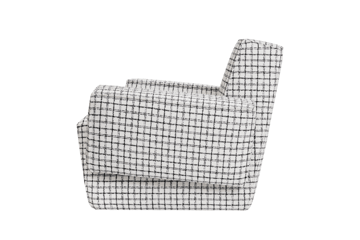 Hunk lounge-nojatuoli käsinojallinen - Checkered black/white - Hem