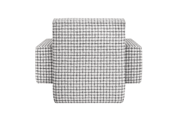 Hunk lounge-nojatuoli käsinojallinen - Checkered black/white - Hem