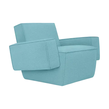 Hunk lounge-nojatuoli käsinojallinen - Icicle - Hem