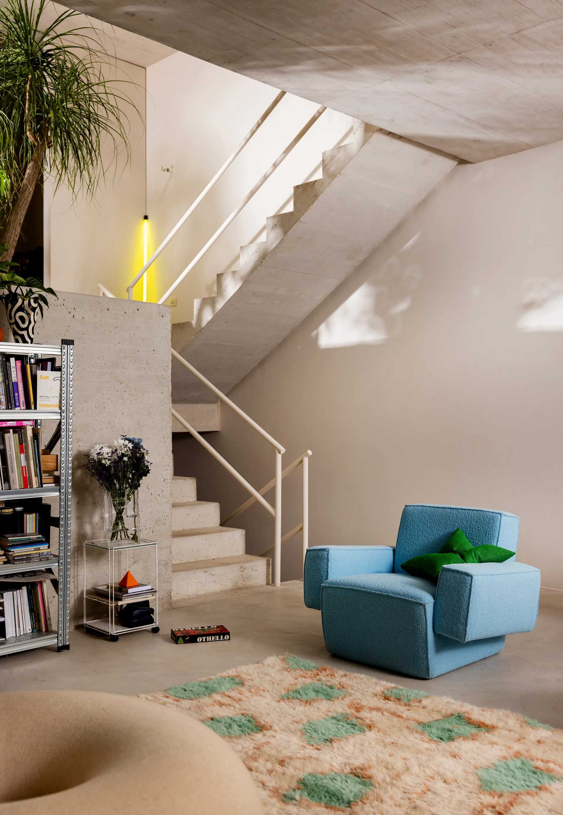 Hunk lounge-nojatuoli käsinojallinen, Icicle Hem