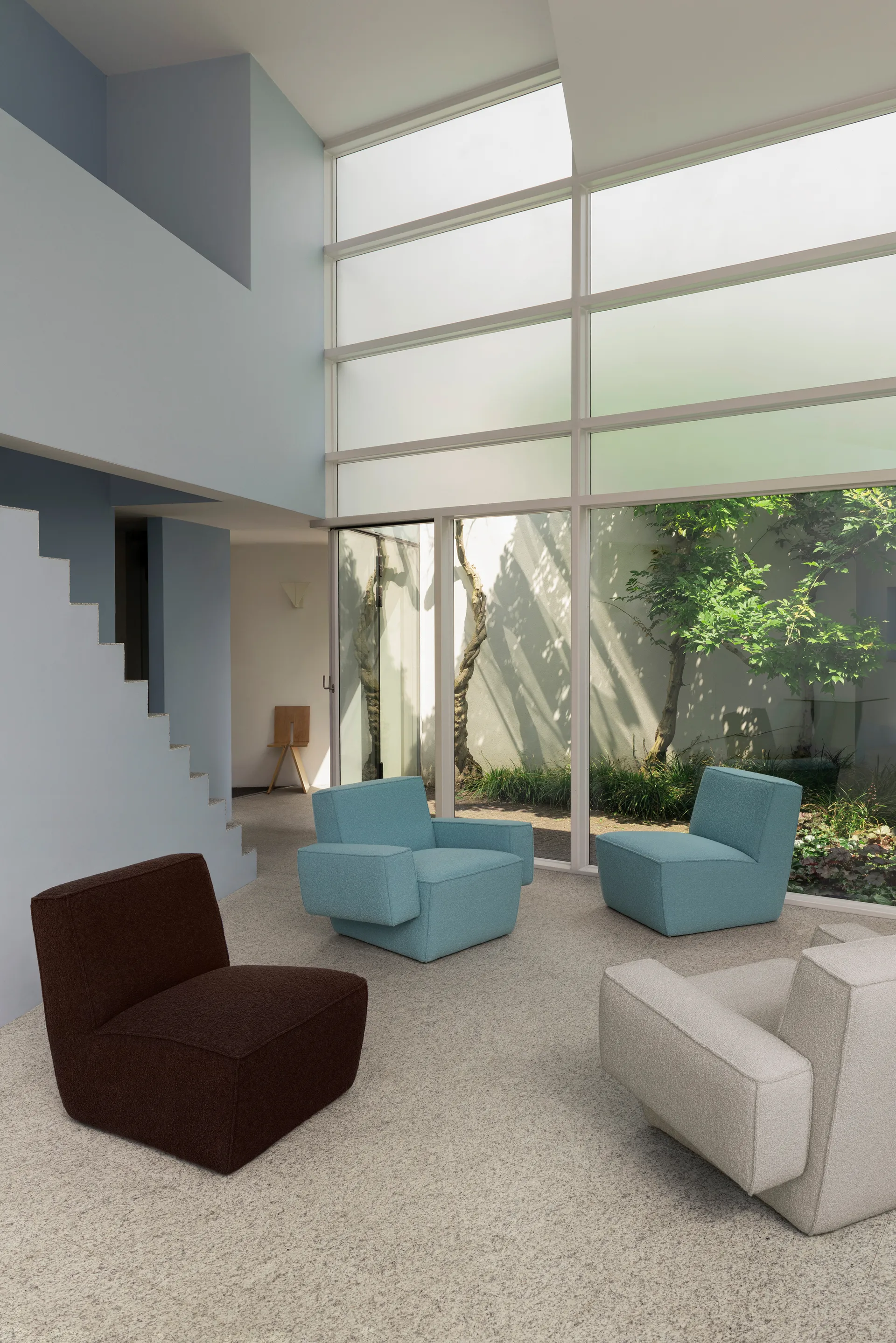 Hunk lounge-nojatuoli käsinojallinen, Icicle Hem