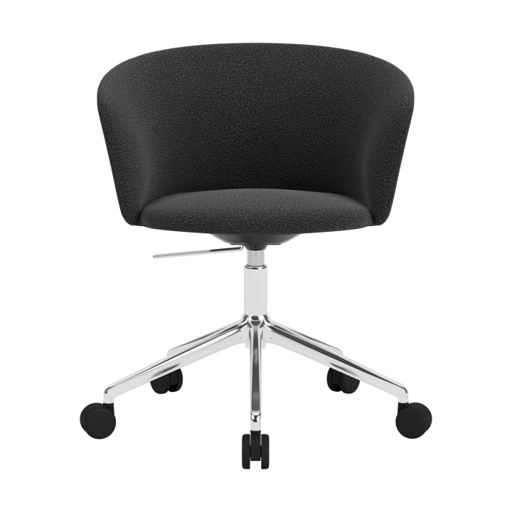 Kendo Swivel toimistotuoli jossa on 5 pyörää - Graphite-polished aluminium - Hem