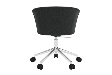 Kendo Swivel toimistotuoli jossa on 5 pyörää - Graphite-polished aluminium - Hem