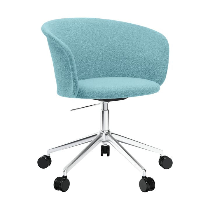 Kendo Swivel toimistotuoli jossa on 5 pyörää - Icicle-polished aluminium - Hem
