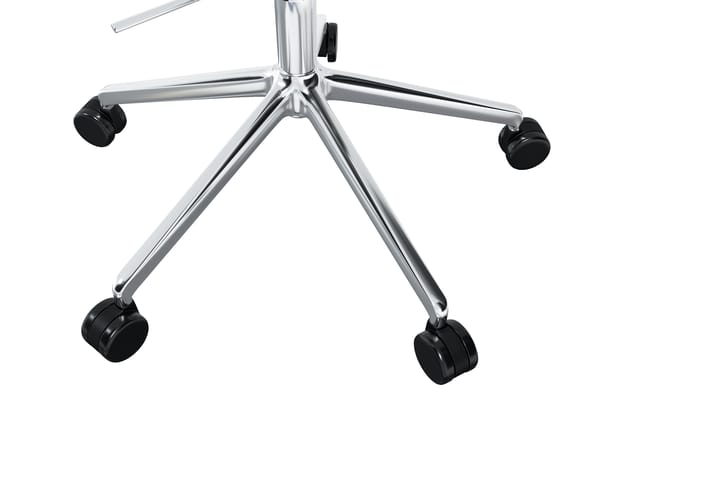Kendo Swivel toimistotuoli jossa on 5 pyörää, Icicle-polished aluminium Hem