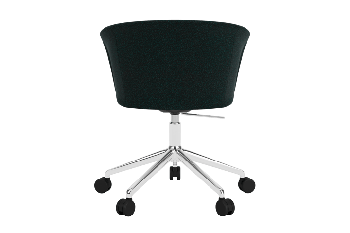 Kendo Swivel toimistotuoli jossa on 5 pyörää, Pine-polished aluminium Hem