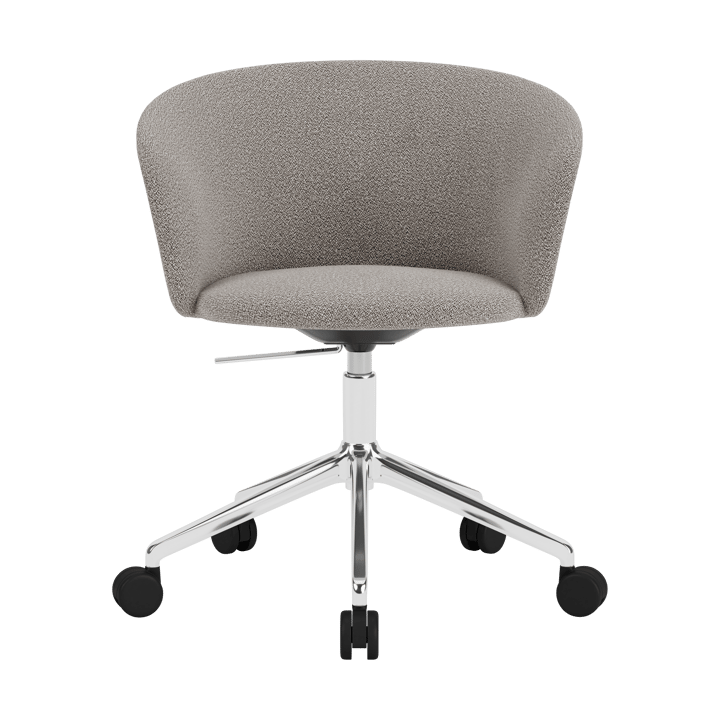 Kendo Swivel toimistotuoli jossa on 5 pyörää - Porcelain-polished aluminium - Hem