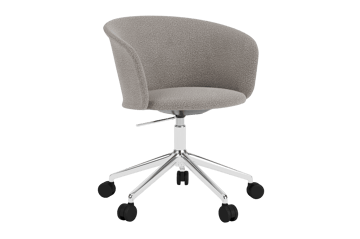 Kendo Swivel toimistotuoli jossa on 5 pyörää - Porcelain-polished aluminium - Hem
