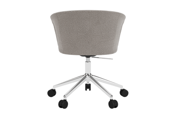 Kendo Swivel toimistotuoli jossa on 5 pyörää - Porcelain-polished aluminium - Hem