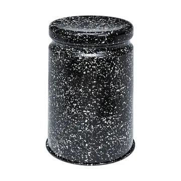 Last jakkara Ø32x44 cm - Black-white splatter - Hem