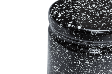 Last jakkara Ø32x44 cm - Black-white splatter - Hem