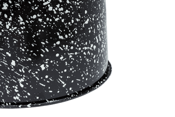 Last jakkara Ø32x44 cm - Black-white splatter - Hem
