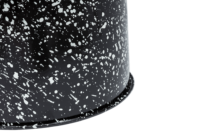 Last jakkara Ø32x44 cm, Black-white splatter Hem
