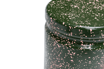 Last jakkara Ø32x44 cm - Green-pink splatter - Hem