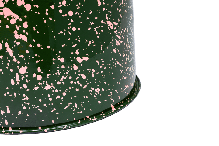 Last jakkara Ø32x44 cm, Green-pink splatter Hem