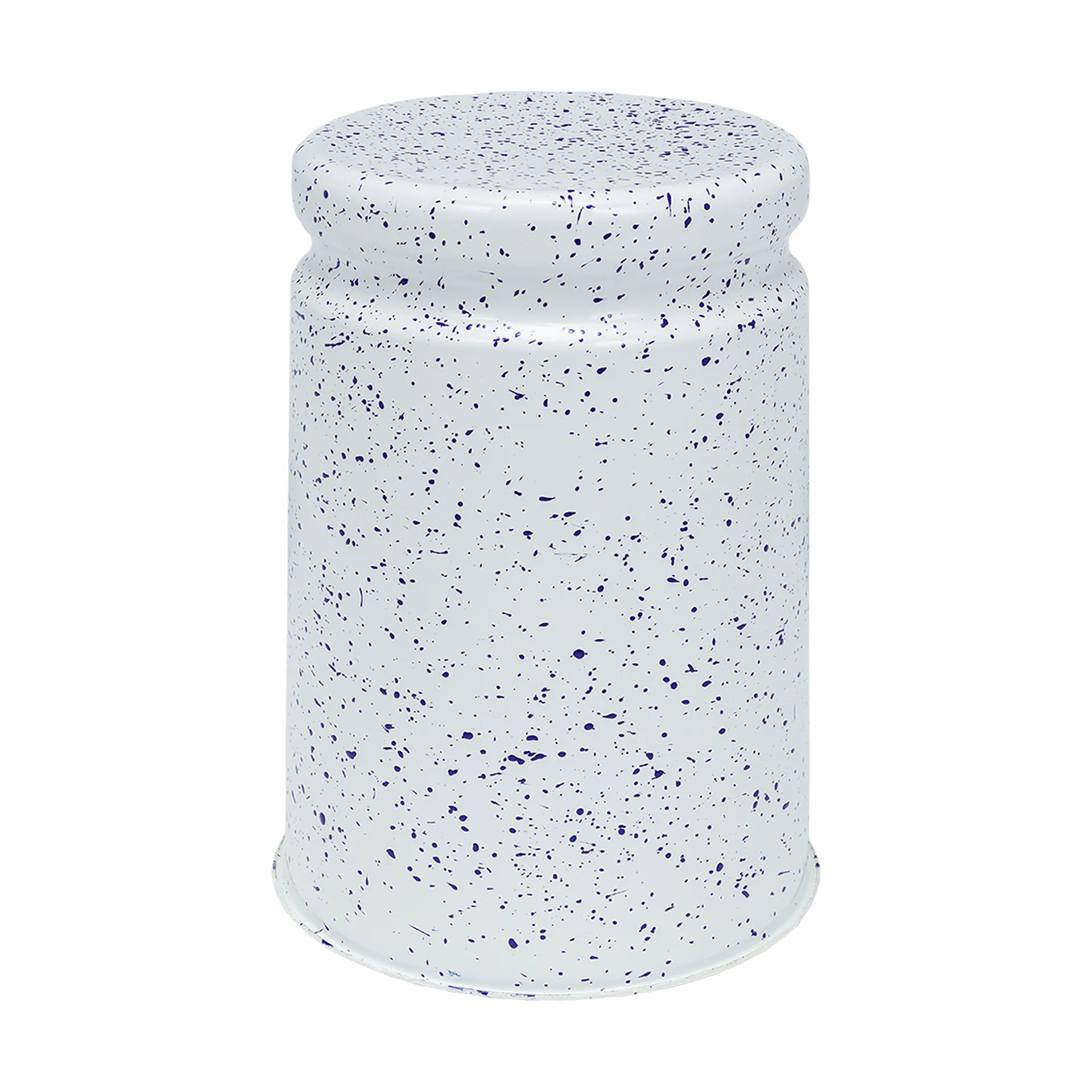 Last jakkara Ø32x44 cm, White-blue splatter Hem