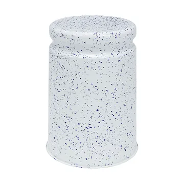 Last jakkara Ø32x44 cm - White-blue splatter - Hem