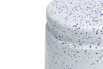 Last jakkara Ø32x44 cm - White-blue splatter - Hem