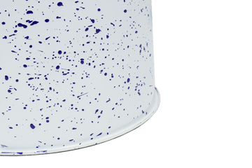 Last jakkara Ø32x44 cm - White-blue splatter - Hem