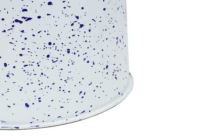 Last jakkara Ø32x44 cm, White-blue splatter Hem