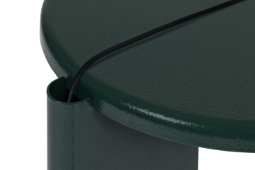 Lolly sivupöytä 56 cm - Black green gloss - Hem