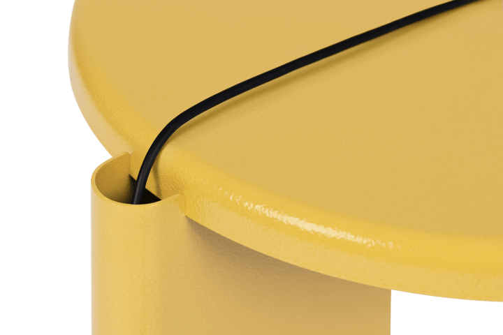 Lolly sivupöytä 56 cm, Ochre yellow gloss Hem