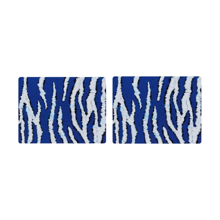 Monster pöytätabletti 30x40 cm 2 kpl - Ultramarine blue-white - Hem