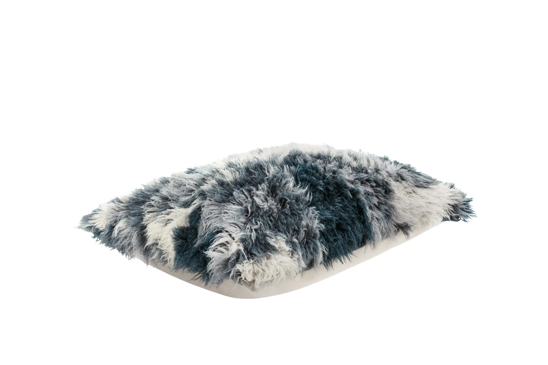 Monster tyyny Large 40x60 cm, Dark teal-off white Hem