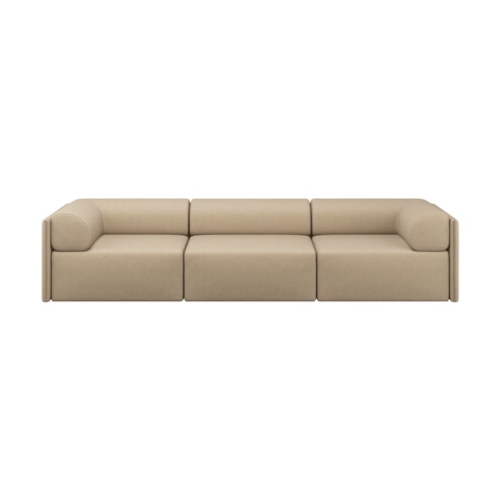 Palo Block 3-istuttava sohva käsinojallinen Low 295 cm - Beige - Hem