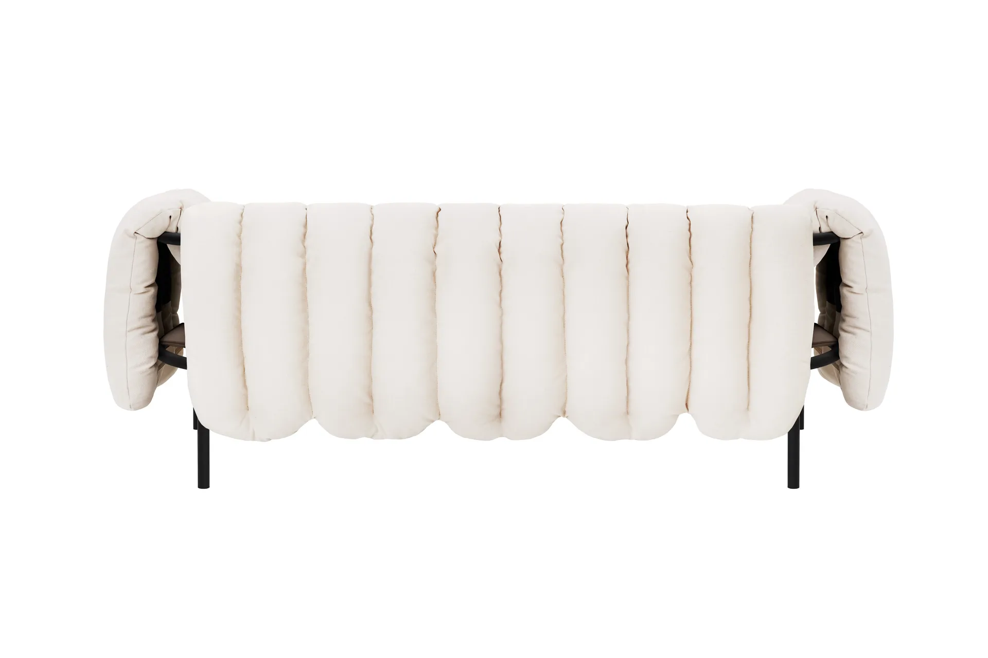 Puffy 2,5-istuttava sohva 205 cm, Natural-black grey Hem