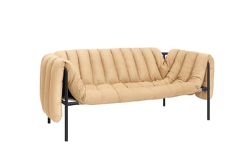 Puffy 2,5-istuttava sohva 205 cm - Sand leather-black grey - Hem