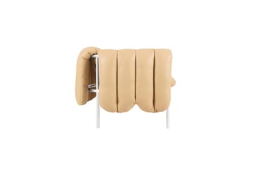 Puffy 2,5-istuttava sohva 205 cm - Sand leather-ruostumaton teräs - Hem