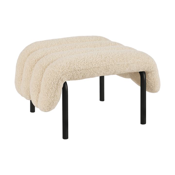 Puffy leposohva 58x67 cm - Eggshell-black grey - Hem