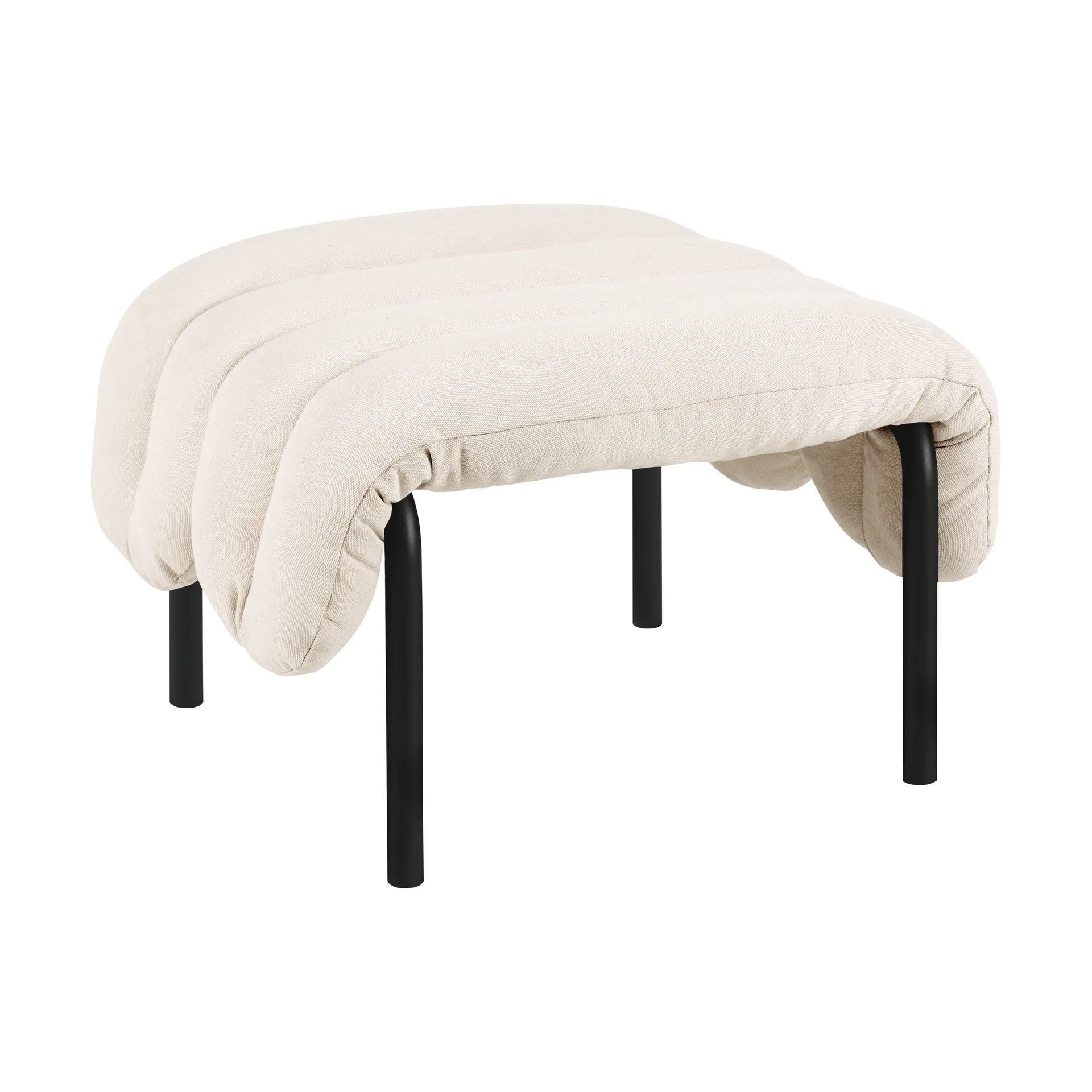 Puffy leposohva 58x67 cm, Natural-black grey Hem