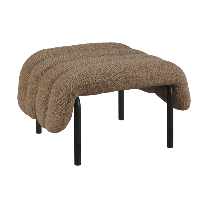 Puffy leposohva 58x67 cm - Sawdust-black grey - Hem