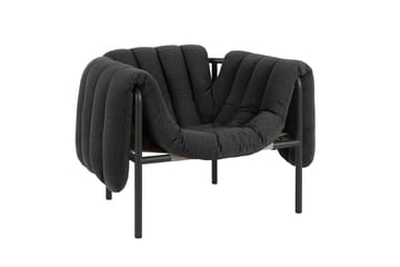 Puffy lounge-nojatuoli - Anthracite-black grey - Hem