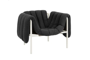 Puffy lounge-nojatuoli - Anthracite-cream - Hem