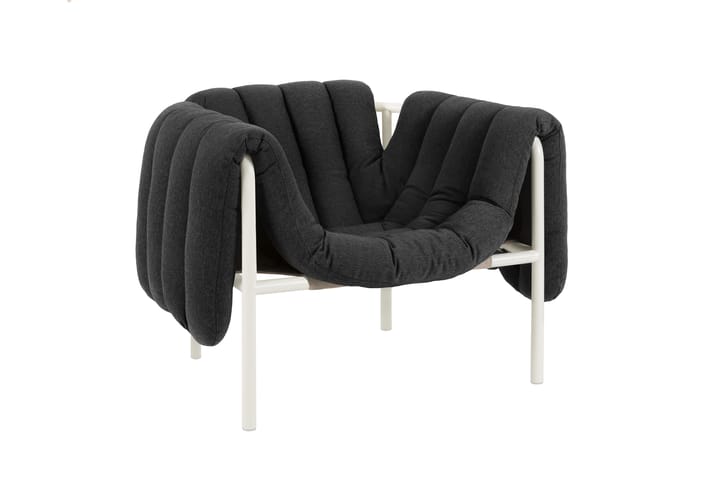 Puffy lounge-nojatuoli, Anthracite-cream Hem