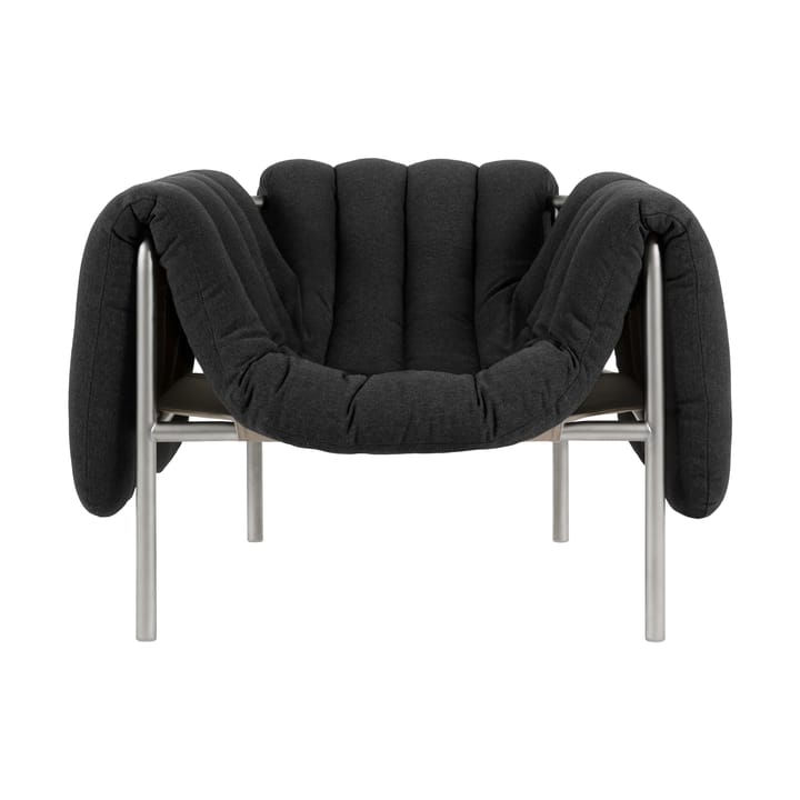 Puffy lounge-nojatuoli - Anthracite-ruostumaton teräs - Hem
