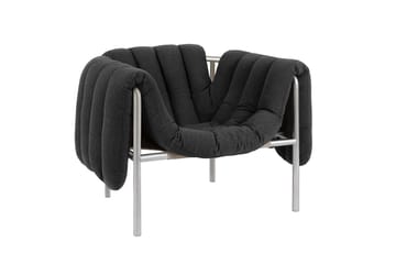 Puffy lounge-nojatuoli - Anthracite-ruostumaton teräs - Hem
