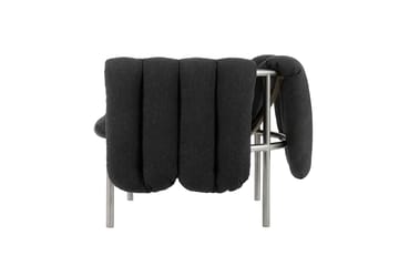 Puffy lounge-nojatuoli - Anthracite-ruostumaton teräs - Hem