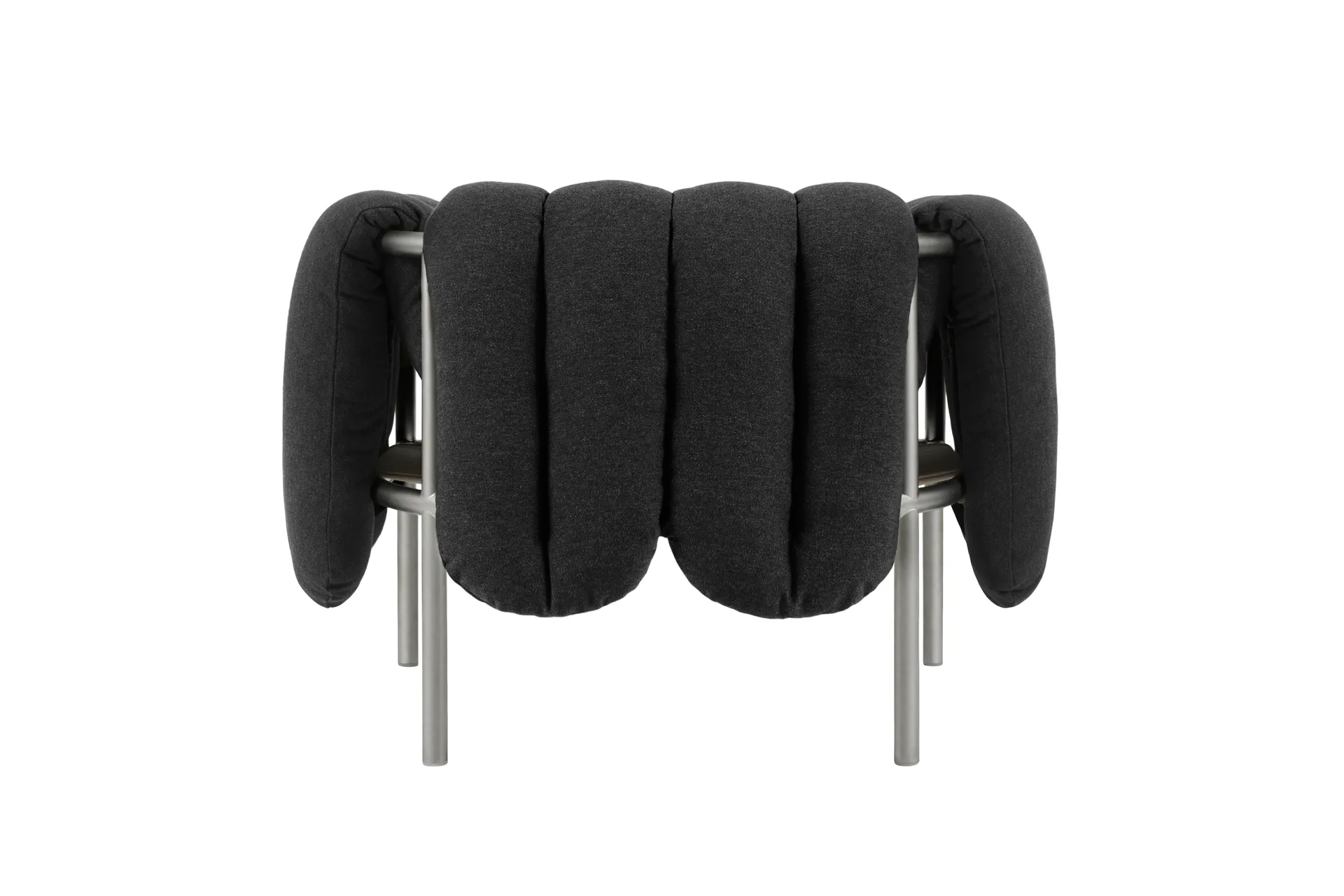 Puffy lounge-nojatuoli, Anthracite-ruostumaton teräs Hem